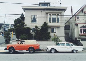 car being towed