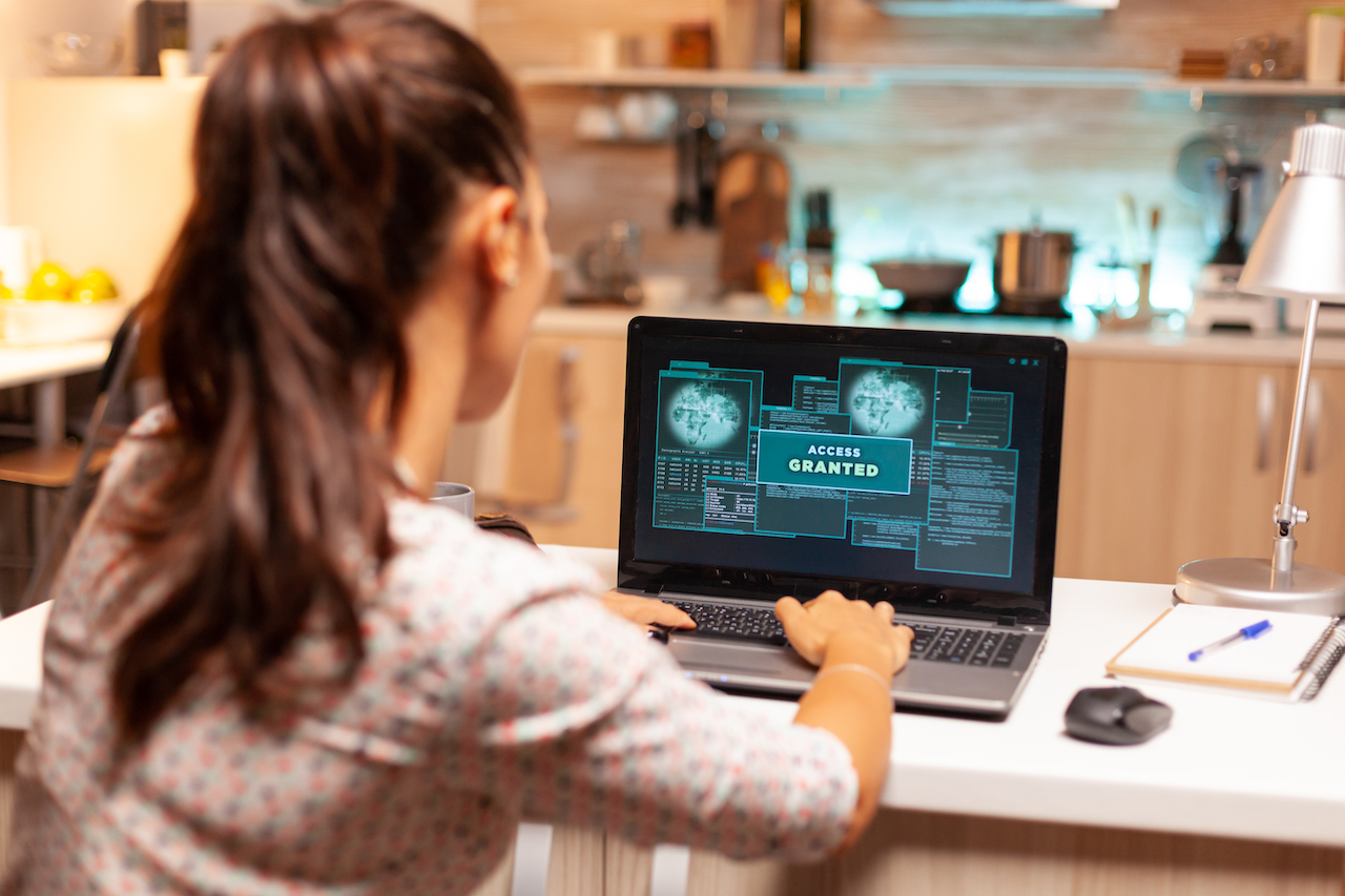 Person launching a cyberthreat