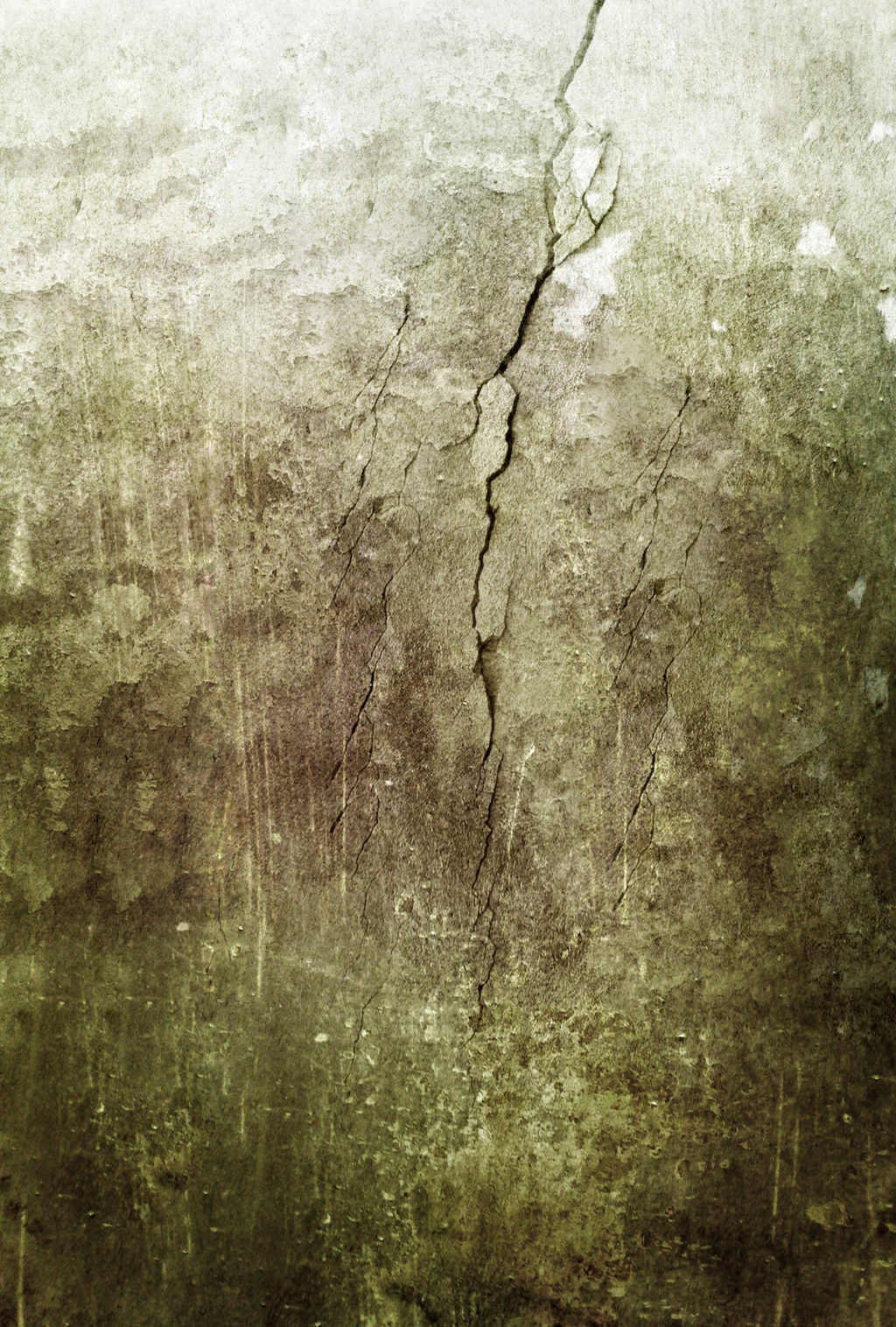 Grunge old concrete wall with cracks in sepia